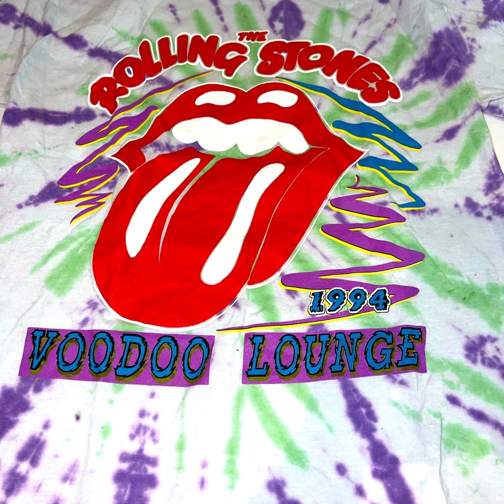 Vintage Rolling Stones tye dye t shirt